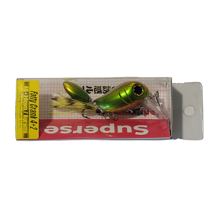 Superse Fatty Crank 4+2 8g Green Gold - Bait Tackle Store