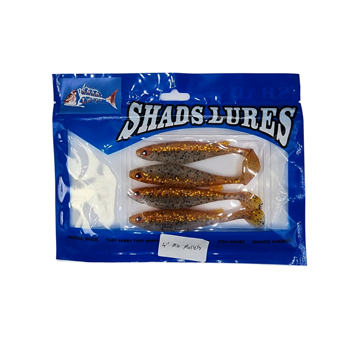 SHADS LURES 4" MG Mullets M004 - Bait Tackle Store