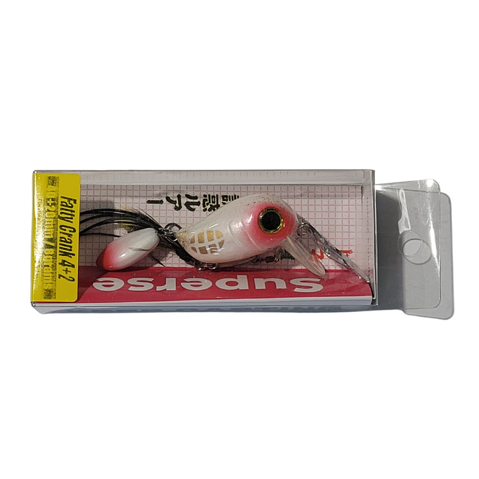Superse Fatty Crank 4+2 8g White Red - Bait Tackle Store