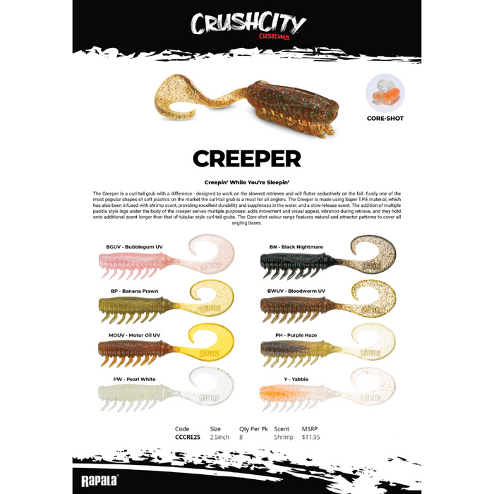 RAPALA Crush City "Creeper" 2.5"