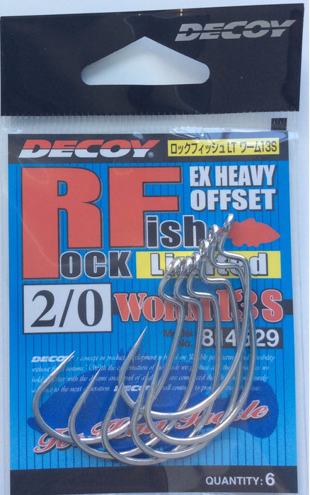 DECOY Worm13S Rock Fish Limited Ex Heavy Offset Hook - Bait Tackle Store