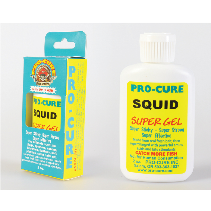 PRO-CURE Super Gel Scent 2oz Squid - Bait Tackle Store