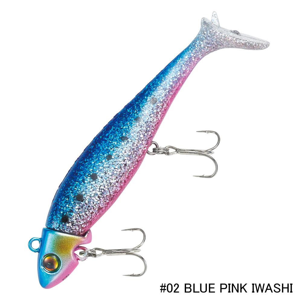 CRAZEE Jig Head Swimmer 15g #2 BLUE PINK IWASHI - Bait Tackle Store