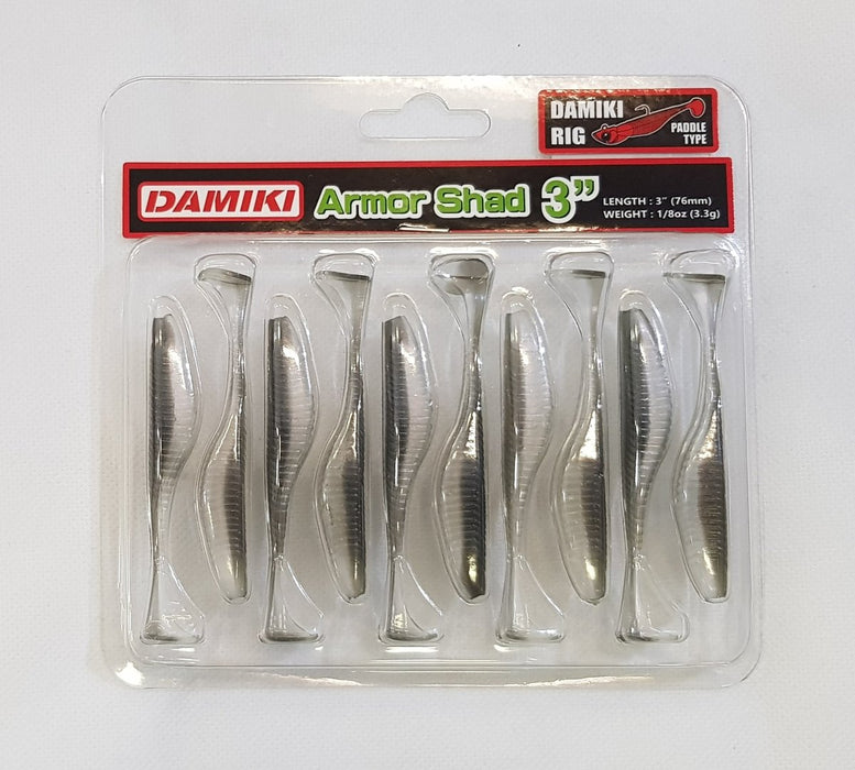 DAMIKI Armor Shad Paddle 3" 451 RP Blue Pearl - Bait Tackle Store