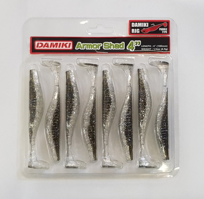 DAMIKI Armor Shad Paddle 4" 452 Pure Gill - Bait Tackle Store