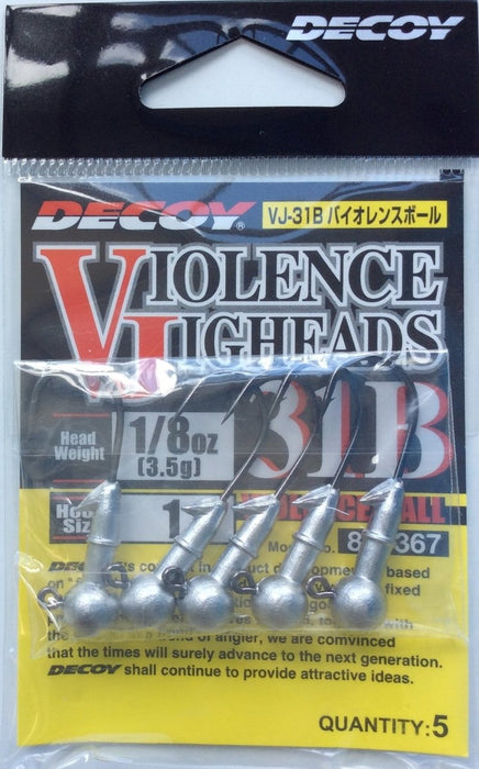DECOY VJ-31B Violence Jigheads #1 1/8oz - Bait Tackle Store