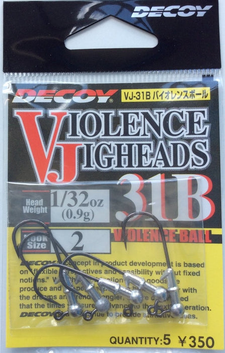 DECOY VJ-31B Violence Jigheads #2 1/32oz - Bait Tackle Store