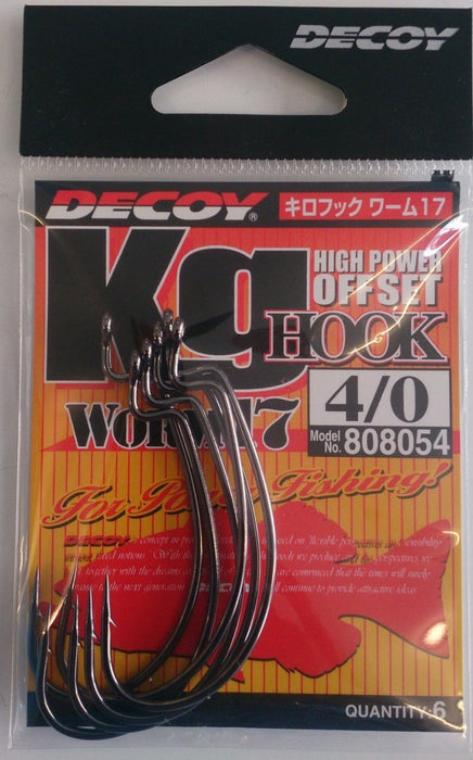 DECOY Worm17 KG High Power Offset Hook - Bait Tackle Store