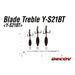 DECOY Y-S21BT Rolling Blade Treble Hook - Bait Tackle Store