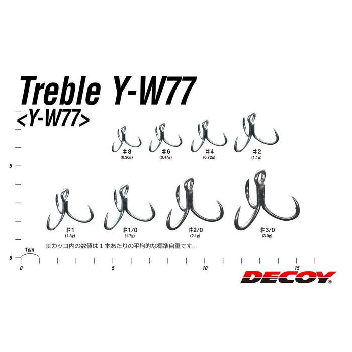 DECOY Y-W77 Treble Hooks - Bait Tackle Store