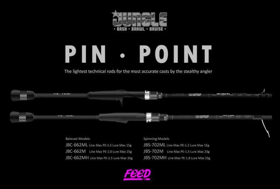 FEED Jungle Pin Point Spinning Rods JBS-702ML - Bait Tackle Store