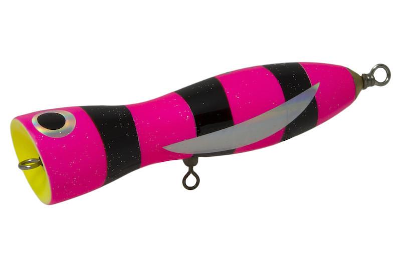 FEED LURES Pin 40 38 - Pink Black Striped - Bait Tackle Store