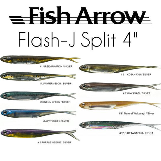 FISH ARROW Flash-J Split 4" - Bait Tackle Store