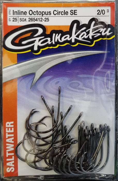 GAMAKATSU Inline Octopus Circle SE Value Pack (25 Piece) 2/0 - Bait Tackle Store