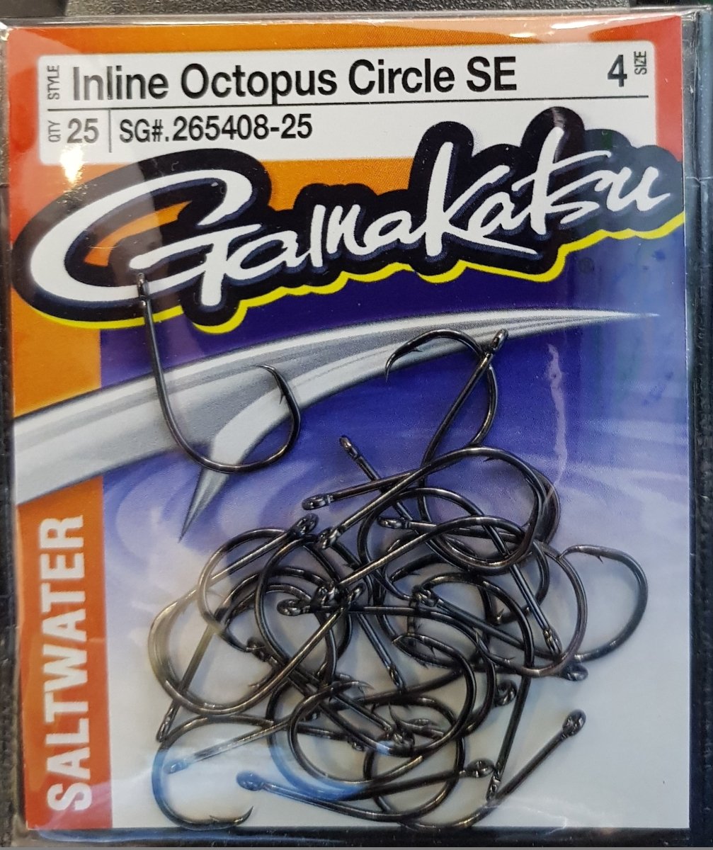 GAMAKATSU Inline Octopus Circle SE Value Pack (25 Piece) - Bait