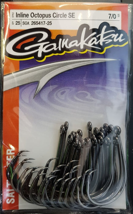 GAMAKATSU Inline Octopus Circle SE Value Pack (25 Piece) 7/0 - Bait Tackle Store