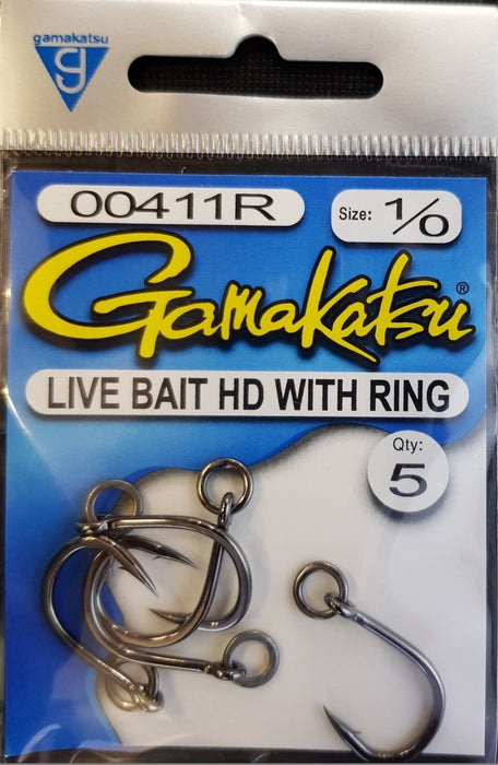 GAMAKATSU Live Bait HD with Ring 1/0 - Bait Tackle Store
