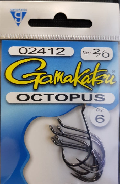 GAMAKATSU Octopus (Black) 2/0 - Bait Tackle Store