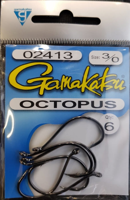 GAMAKATSU Octopus (Black) 3/0 - Bait Tackle Store