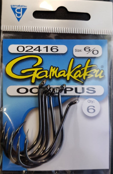 GAMAKATSU Octopus (Black) 6/0 - Bait Tackle Store