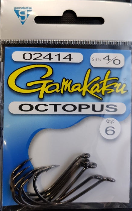 GAMAKATSU Octopus (Black) 4/0 - Bait Tackle Store