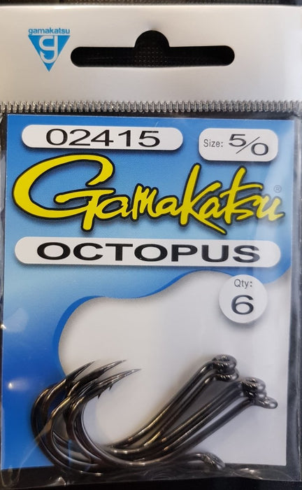 GAMAKATSU Octopus (Black) 5/0 - Bait Tackle Store