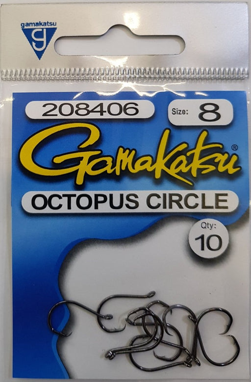 GAMAKATSU Octopus Circle (Black) 8 - Bait Tackle Store