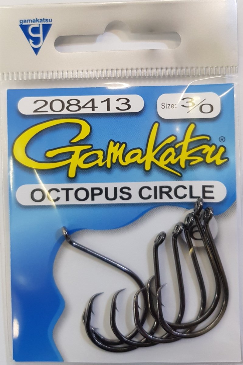 GAMAKATSU Octopus Circle (Black) 3/0 - Bait Tackle Store