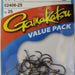 GAMAKATSU Octopus Hook Value Pack (25 Piece) (Black) 8 - Bait Tackle Store