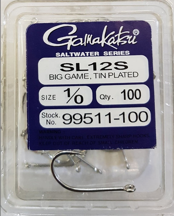 GAMAKATSU SL12S Big Game Value Pack (100 Piece) 1/0 - Bait Tackle Store