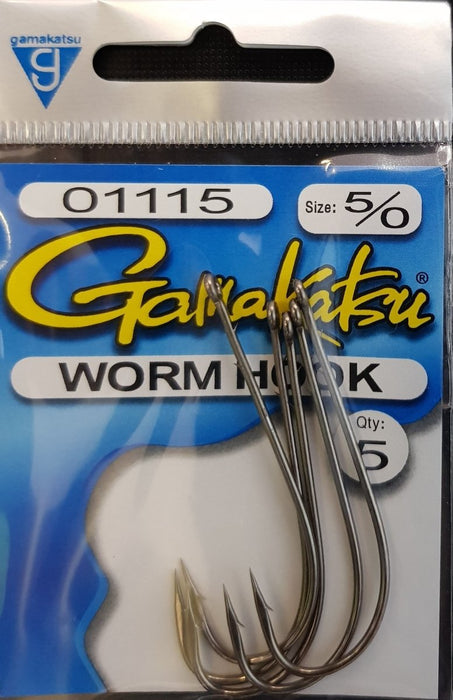 GAMAKATSU Worm Hook (Bronze) 5/0 - Bait Tackle Store