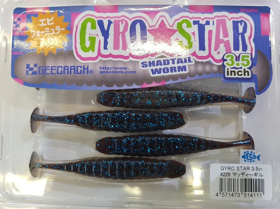 GEECRACK Gyro Star 3.5" #226 MUDDY-GILL - Bait Tackle Store
