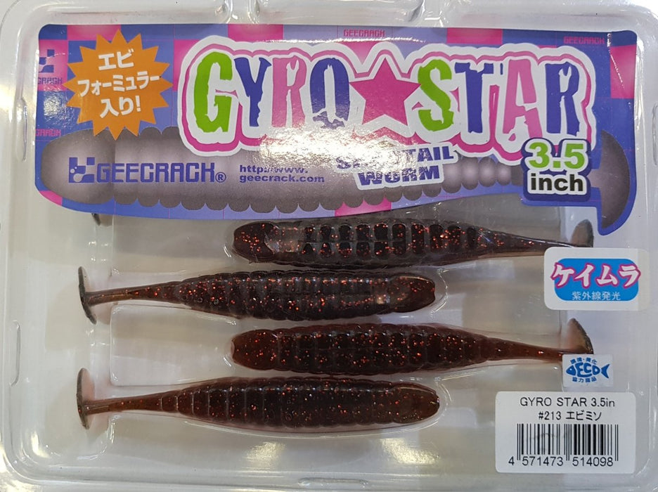 GEECRACK Gyro Star 3.5" #213 EBIMISO - Bait Tackle Store