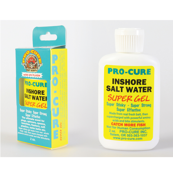 PRO-CURE Super Gel Scent 2oz Inshore Salt Water - Bait Tackle Store