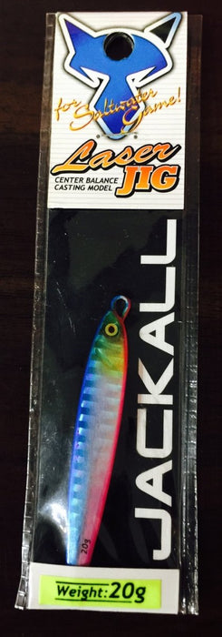 JACKALL Laser Jig 20g Blue Pink (3968) - Bait Tackle Store