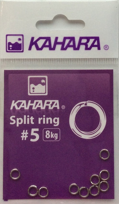 KAHARA Split Ring #5 8kg (Silver) - Bait Tackle Store