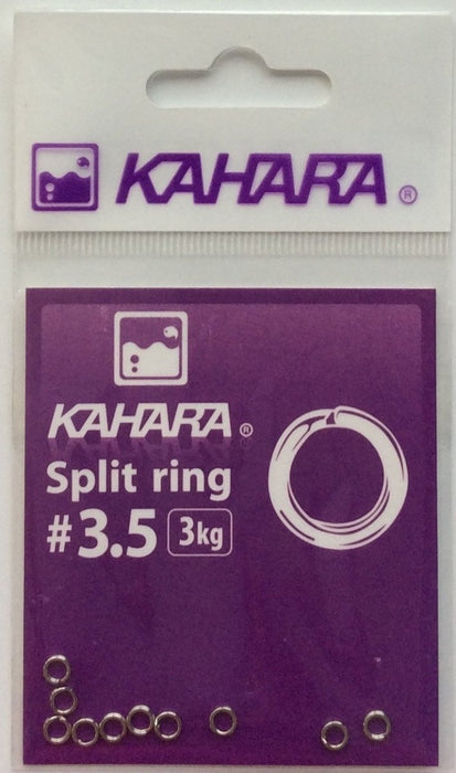 KAHARA Split Ring #3.5 3kg (Silver) - Bait Tackle Store