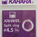 KAHARA Split Ring #4.5 5kg (Black) - Bait Tackle Store