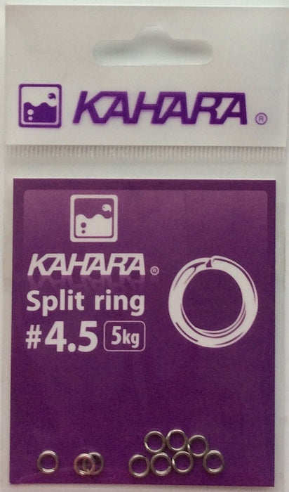 KAHARA Split Ring #4.5 5kg (Silver) - Bait Tackle Store