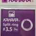 KAHARA Split Ring #3.5 3kg (Black) - Bait Tackle Store