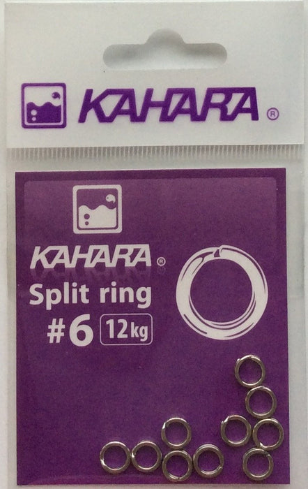 KAHARA Split Ring #6 12kg (Silver) - Bait Tackle Store
