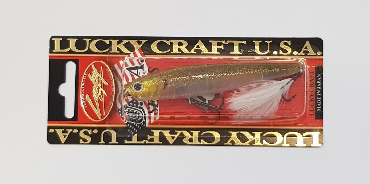 LUCKY CRAFT Gunfish 95 Flake Flake Golden Sexy Minnow - Bait Tackle Store