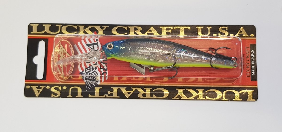 LUCKY CRAFT Pointer 100DD Bone Pro-Blue - Bait Tackle Store