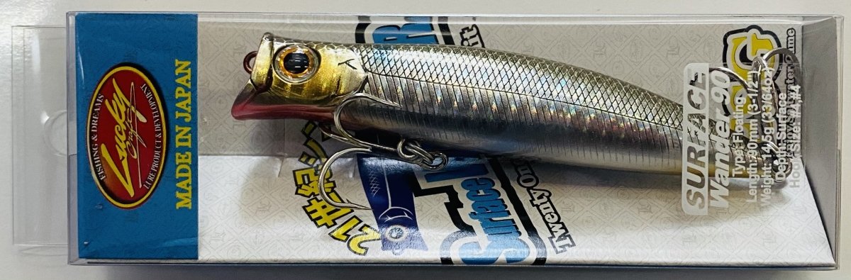 LUCKY CRAFT Surface Wander 90 MS Salty Japan Shiner - Bait Tackle Store