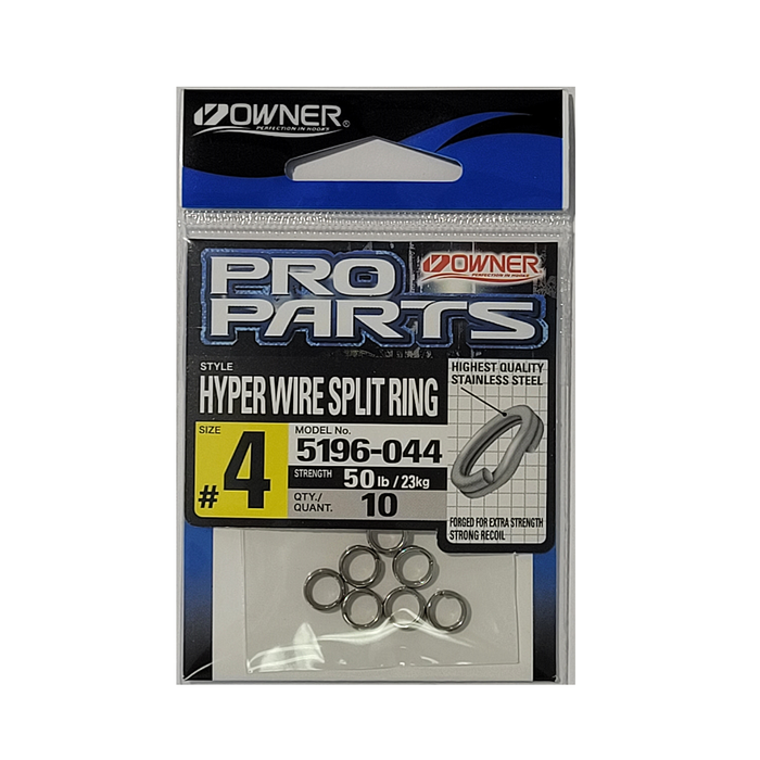 OWNER 5196 Hyper Wire Split Rings 4 - Bait Tackle Store