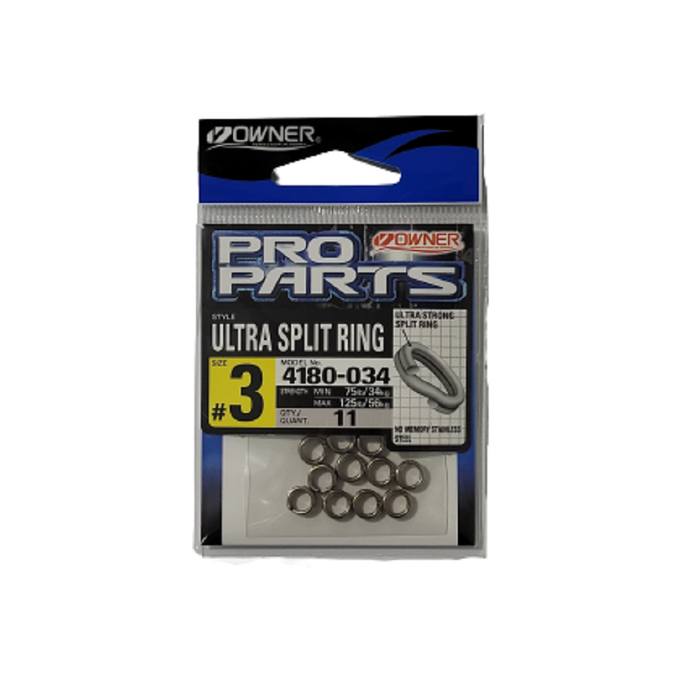 OWNER 4180 Ultra Wire Split Rings 3 75lb - Bait Tackle Store