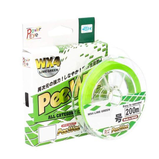POWER EYE Peewee WX4 Lime Green 200m - Bait Tackle Store
