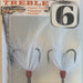 RYUGI HFP046 Feathered PIERCE TREBLE #6 - Bait Tackle Store
