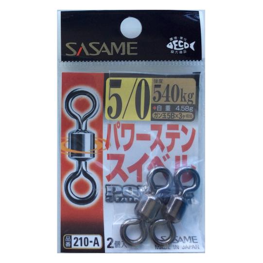 SASAME 210-A Power Stain Swivel #5/0 540kg - Bait Tackle Store