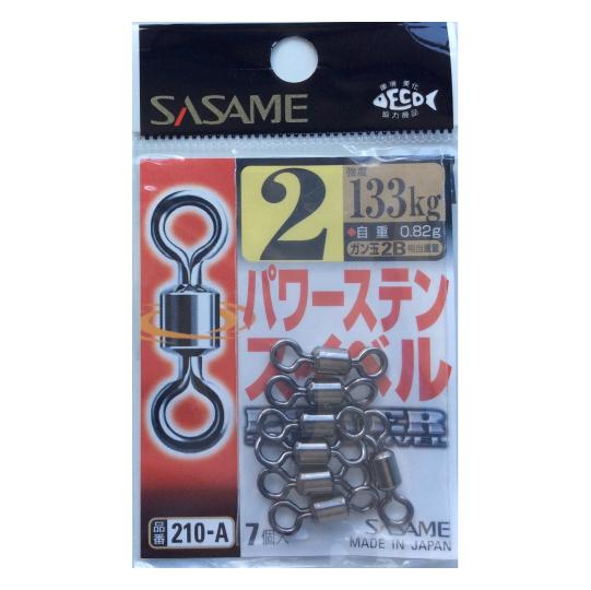 SASAME 210-A Power Stain Swivel #2 133kg - Bait Tackle Store